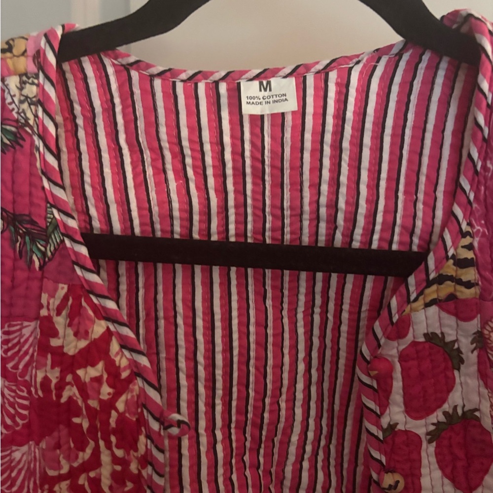 Pink Patchwork Pattern Jacket NWT - image 2